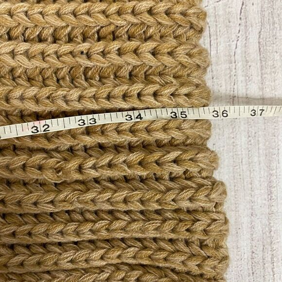 Mixit chunky knit tan infinity scarf one size - Picture 7 of 8